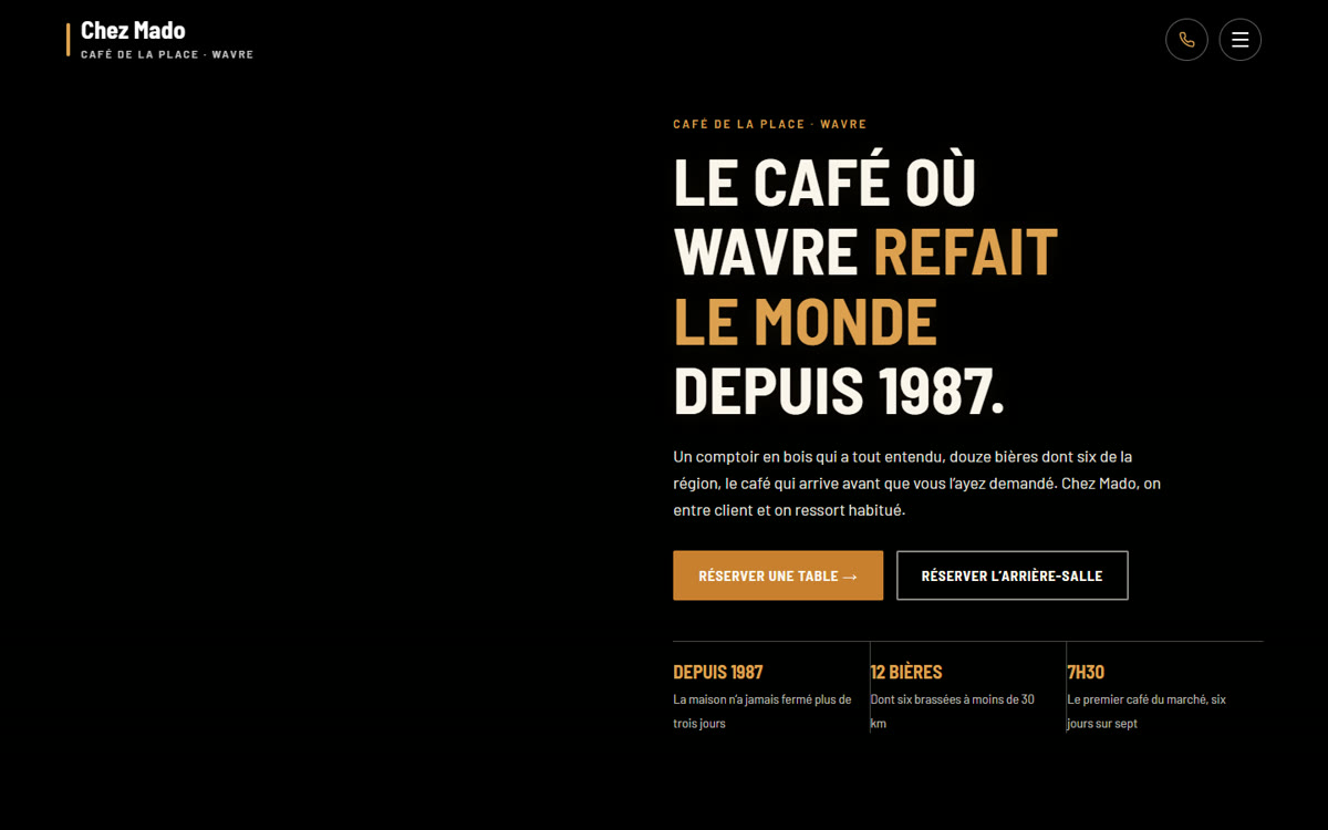 Le site de démo Chez Mado