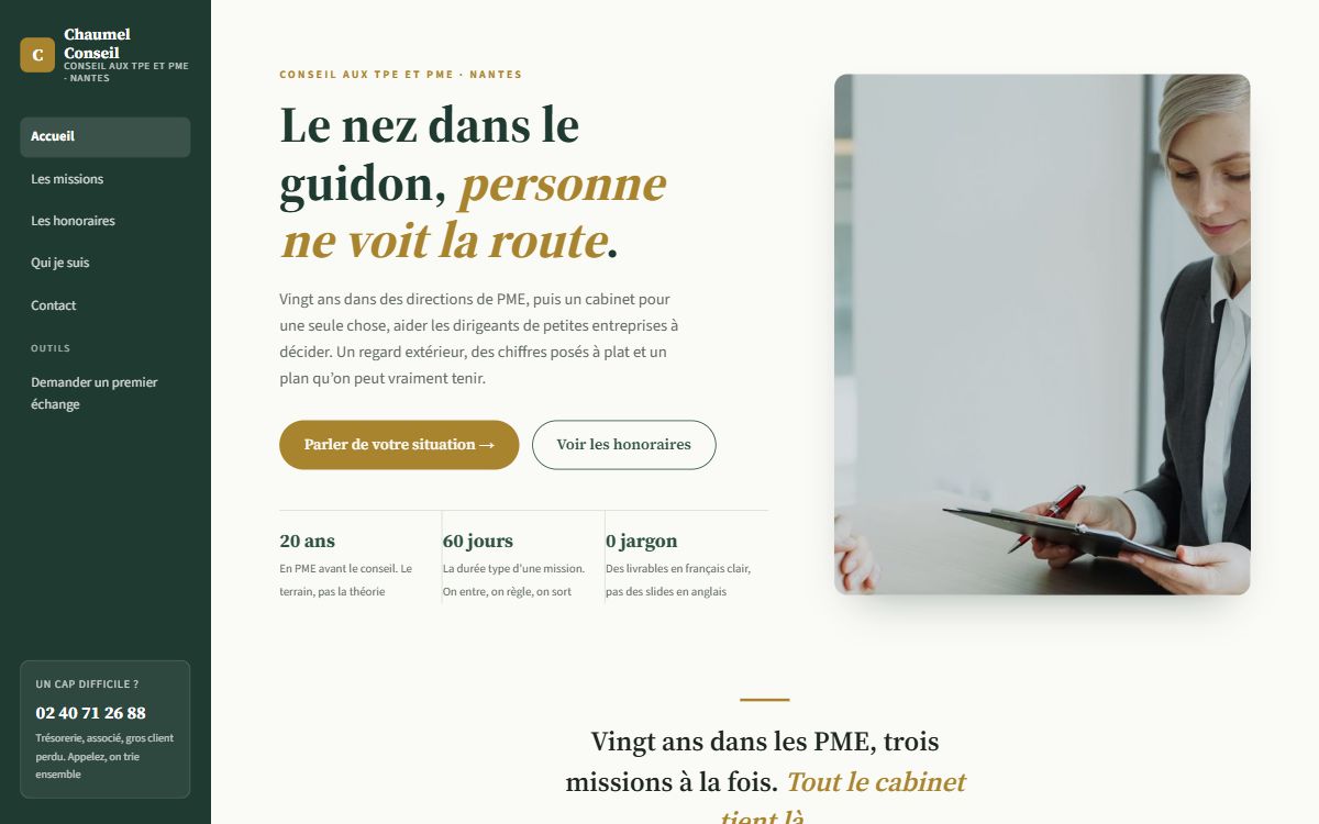 Le site de démo Chaumel Conseil